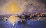 Ivan Aivazovsky Constantinople Sunset oil painting